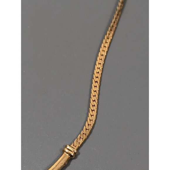 Vintage Avon NR Rhinestone Curved Bar Goddess Touch Statement Tennis Necklace - Picture 5 of 10